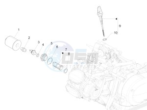 Medley 125 4T ie ABS (EMEA) drawing Flywheel magneto cover - Oil filter