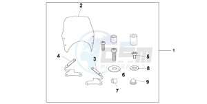 CB600F CB600S drawing FLY SCREEN