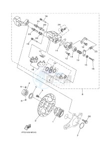 YFM700R YFM70RSSH RAPTOR 700R SE2 (B469) drawing REAR BRAKE CALIPER