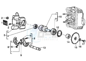 Liberty 125 drawing Camshaft