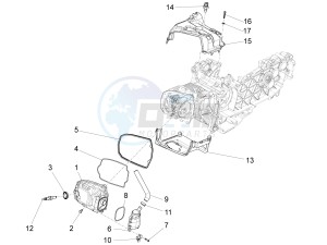 LX 150 4T 3V ie drawing Cylinder head cover