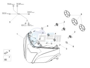 TUONO 1100 V4 FACTORY E4 SUPERPOLE ABS (EMEA-GSO) drawing Headlight