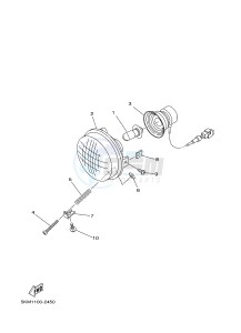 YFM125A YFM125GB GRIZZLY 125 (1PY2 1PY3 1PY1) drawing HEADLIGHT