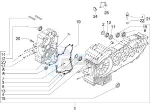 Beverly 500 2005-2006 drawing Crankcase