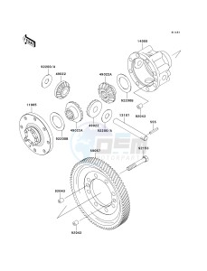 KAF 950 F [MULE 4010 DIESEL 4X4] (F9F-FAF) FAF drawing DIFFERENTIAL