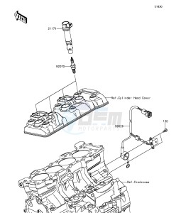 NINJA ZX-6R ZX636EGF FR GB XX (EU ME A(FRICA) drawing Ignition System