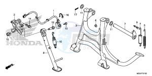 VFR1200XDF CrossTourer - VFR1200X Dual Clutch 2ED - (2ED) drawing STAND