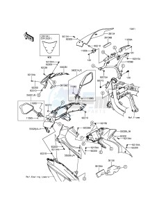 ER-6F EX650EFF XX (EU ME A(FRICA) drawing Cowling