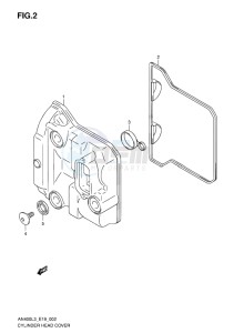 AN400 ABS BURGMAN EU-UK drawing CYLINDER HEAD COVER