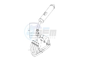 YZF R6 600 drawing EXHAUST SYSTEM