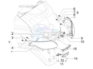 MP3 300 ie Touring drawing Tail light - Turn signal lamps