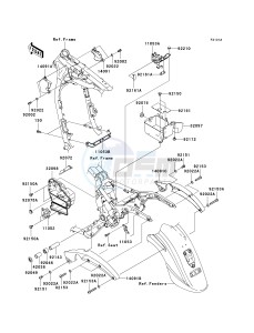 VN 1600A A[VULCAN 1600 CLASSIC] (A1-A3) [VULCAN 1600 CLASSIC] drawing FRAME FITTINGS-- A3- -