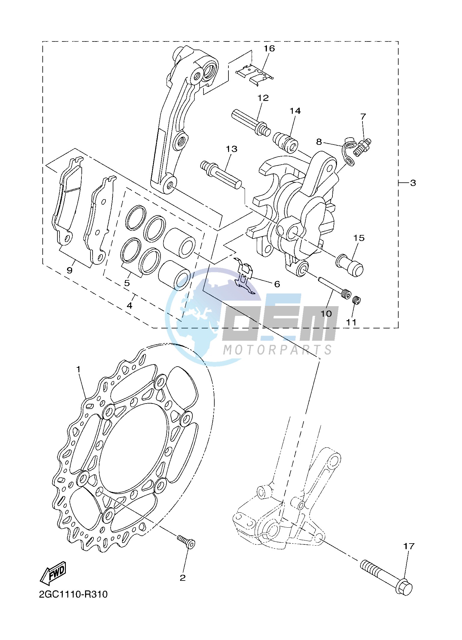 FRONT BRAKE CALIPER