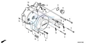 VT750CA9 Australia - (U / SPC) drawing LEFT CRANKCASE COVER