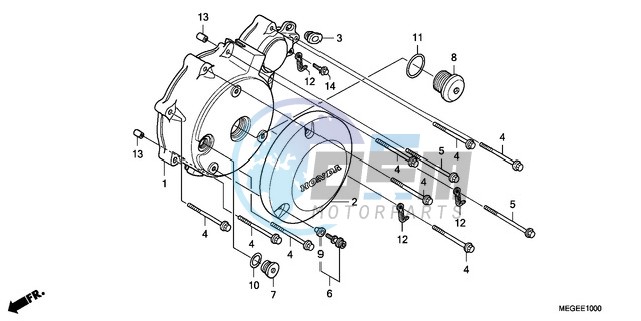 LEFT CRANKCASE COVER