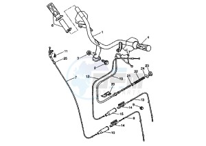 BW'S ORIGINAL 50 drawing STEERING HANDLE -CABLE