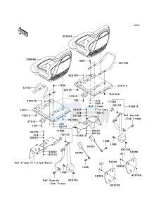 KRF 750 J [TERYX 750 FI 4X4 LE] (J9FA) J9FA drawing SEAT