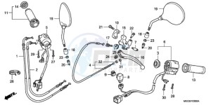 VT750C9 Korea - (KO / MK) drawing HANDLE SWITCH/CABLE