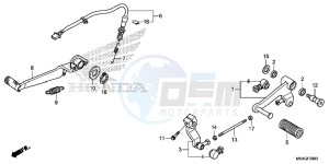 NC750SAG NC750S Europe Direct - (ED) drawing PEDAL