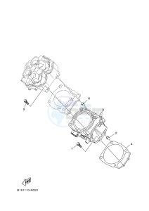 YFM700FWB KODIAK 700 (B165) drawing CYLINDER