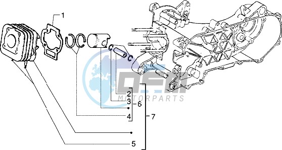 Cylinder-piston-wrist pin assy (Vehicle with rear drum brake)