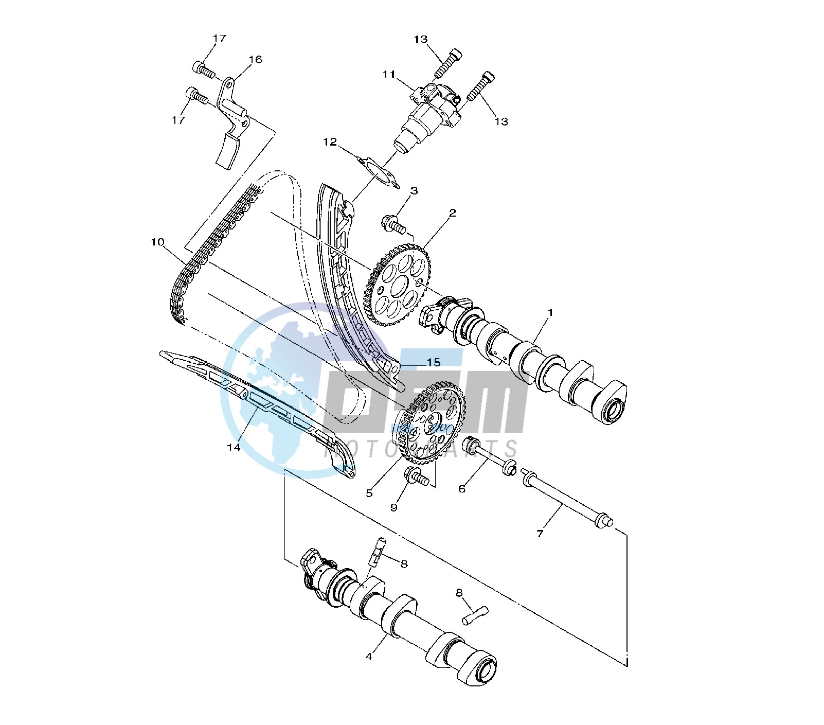 CAMSHAFT AND TIMING CHAIN