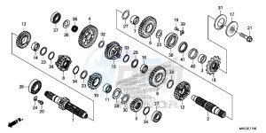 CRF450R Europe Direct - (ED) drawing TRANSMISSION