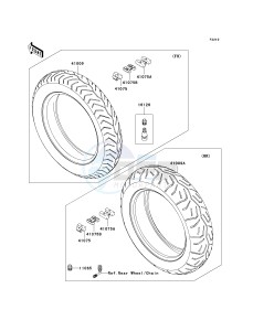 VN 1700 C [VULVAN 1700 NOMAD] (9FA) C9FA drawing TIRES