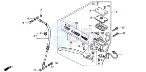 NSR50F drawing FR. BRAKE MASTER CYLINDER