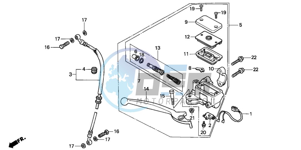 FR. BRAKE MASTER CYLINDER