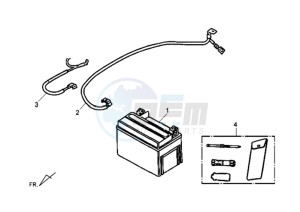 CELLO ALLO 125 drawing BATTERY