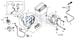 CBF1000AA Europe Direct - (ED / ABS) drawing BATTERY