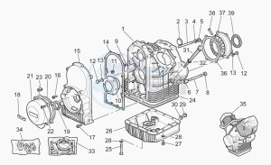 California 1100 Stone - Metal PI Special Sport/Al. PI drawing Crank-case