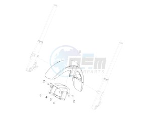 California 1400 Touring ABS USA-CND 1380 drawing Front mudguard-Pillar