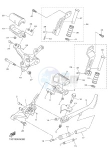 XVS950CUD-A XV950 ABS XV950 R-SPEC (BS58) drawing STAND & FOOTREST