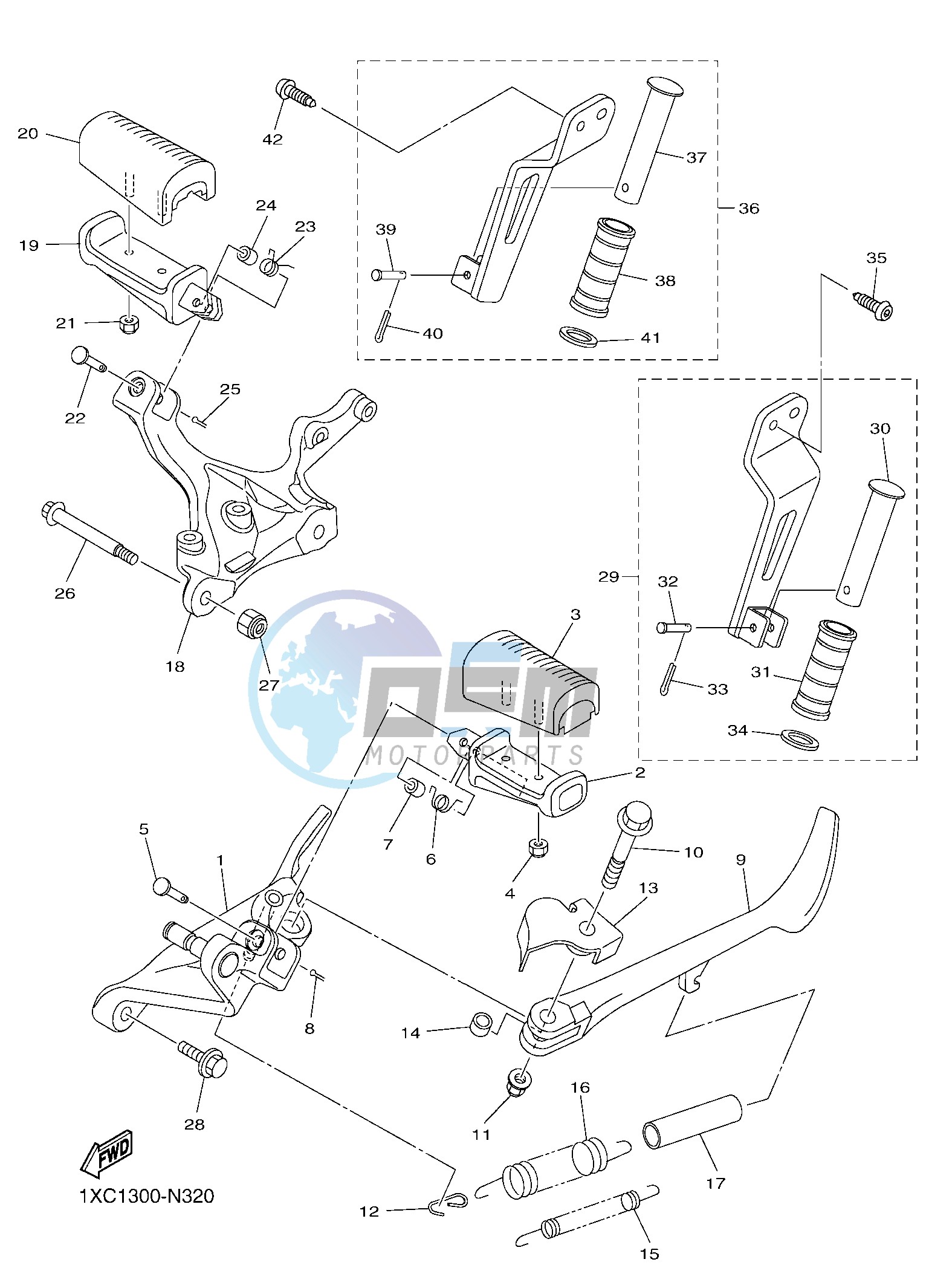 STAND & FOOTREST