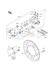 VULCAN 900 CLASSIC VN900BFFA GB XX (EU ME A(FRICA) drawing Rear Brake