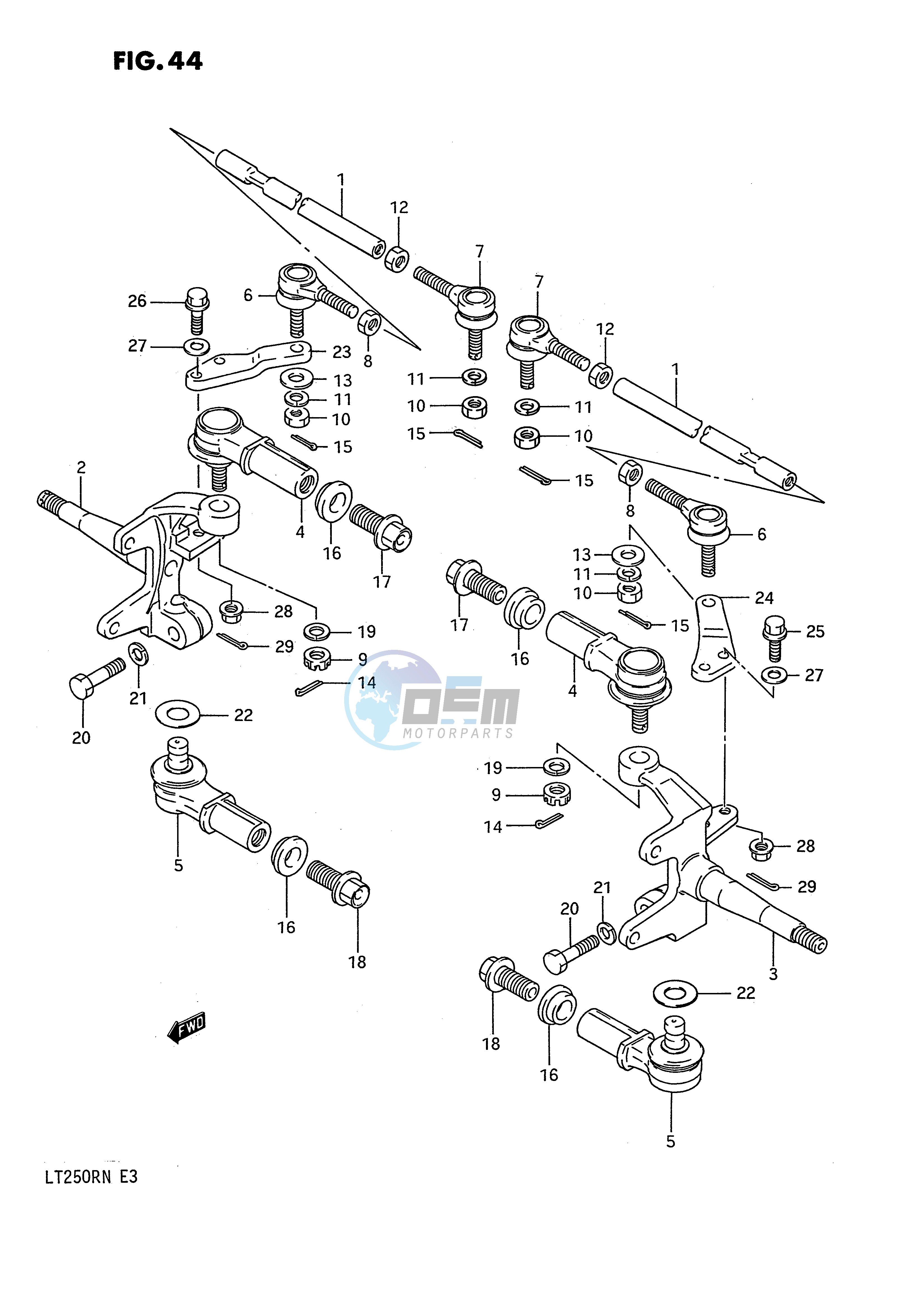 TIE ROD (MODEL H J K L M N)