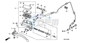 CB1300A9 UK - (E / ABS MKH MME TWO) drawing CLUTCH MASTER CYLINDER