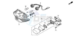 XL1000V VARADERO drawing TAILLIGHT