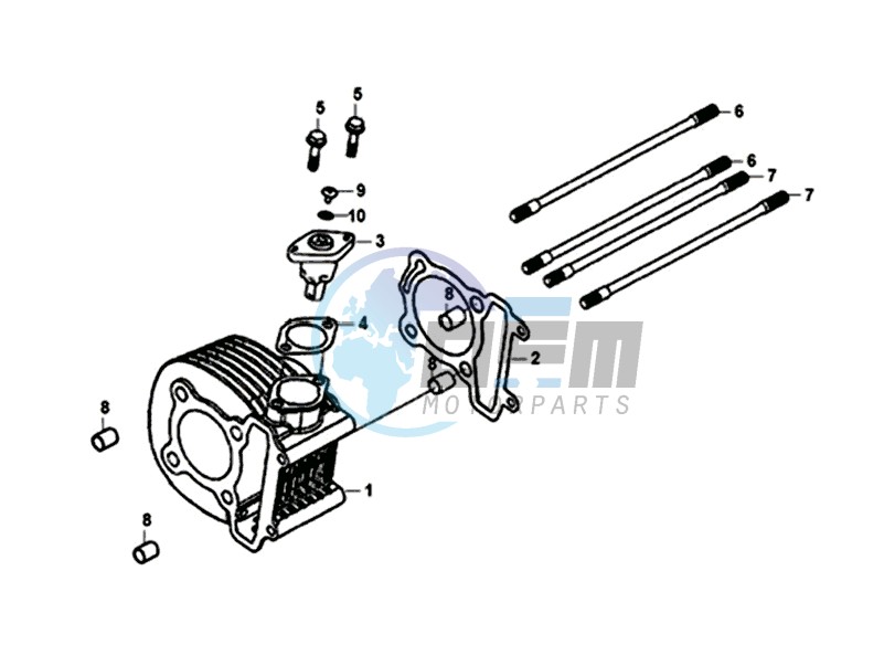 CYLINDER / TOP GASKET / LOWER GASKET