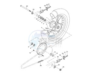 WR R 125 drawing REAR WHEEL