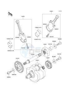 VN 900 B [VULCAN 900 CLASSIC] (6F-9F) B6F drawing CRANKSHAFT