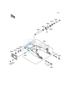 W800 EJ800AFFA GB XX (EU ME A(FRICA) drawing Swingarm