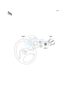 KAF620 G MULE 3000 (G1-G5) MULE 3000 drawing STEERING WHEEL