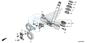 CB1100NAH UK - (E) drawing STEERING STEM (CB1100CA/ CAD/ NA/ NAD)