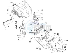 MP3 400 ie mic drawing Rear cover - Splash guard