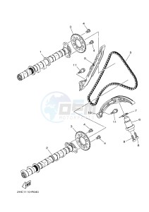 YXZ1000 YXZ10YMSJ (2HCK) drawing CAMSHAFT & CHAIN