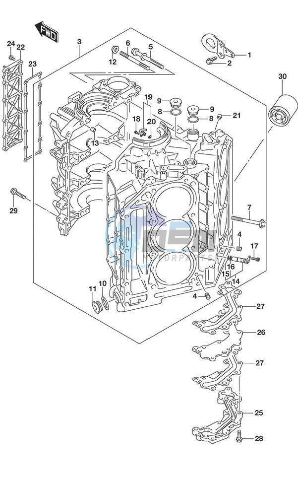 Cylinder Block (DF 250S)