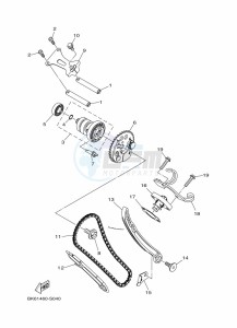 YZF125-A YZF-R125 (BGV2) drawing CAMSHAFT & CHAIN